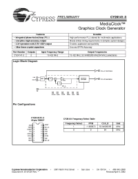 Datasheet CY24141-3 manufacturer Cypress