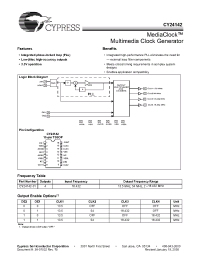 Datasheet CY24142 производства Cypress