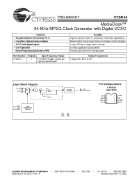 Datasheet CY24154SC manufacturer Cypress
