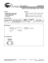 Datasheet CY241V08-11 производства Cypress