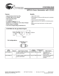 Datasheet CY241V08A-05 manufacturer Cypress
