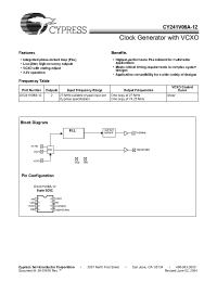 Datasheet CY241V8ASXC-12 производства Cypress