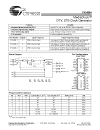 Datasheet CY24204 manufacturer Cypress