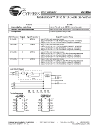 Datasheet CY24206ZC-1T manufacturer Cypress