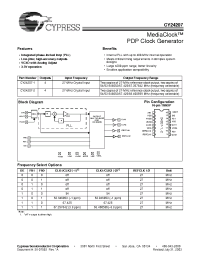 Datasheet CY24207ZC-1T производства Cypress