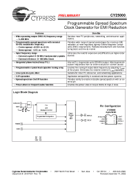 Datasheet CY25000 manufacturer Cypress