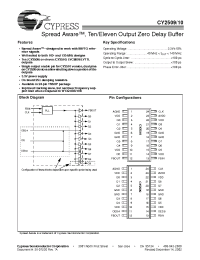 Datasheet CY2509ZC-1 manufacturer Cypress