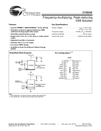 Datasheet CY25245PVC производства Cypress