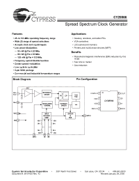 Datasheet CY25560SIT manufacturer Cypress