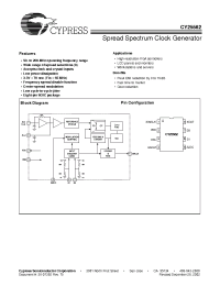 Datasheet CY25562SC manufacturer Cypress