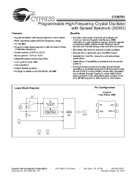 Datasheet CY25701 manufacturer Cypress