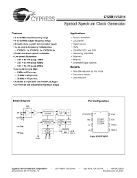 Datasheet CY25811SCT manufacturer Cypress