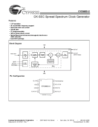 Datasheet CY25822-2T manufacturer Cypress