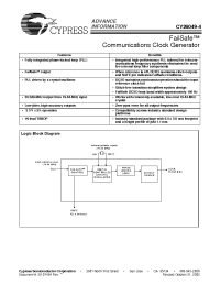 Datasheet CY26049-4 manufacturer Cypress