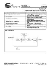 Datasheet CY26049-5 производства Cypress