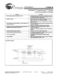 Datasheet CY26049ZI-36T manufacturer Cypress