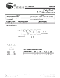Datasheet CY26211 производства Cypress