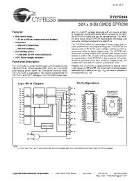 Datasheet CY27C256-120 manufacturer Cypress