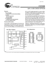 Datasheet CY27C256-200ZC manufacturer Cypress