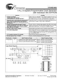 Datasheet CY27EE16FZEC manufacturer Cypress