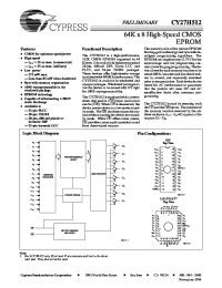 Datasheet CY27H512-25 manufacturer Cypress