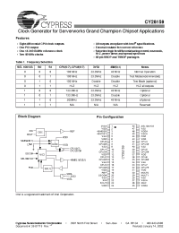 Datasheet CY28159ZC manufacturer Cypress