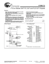 Datasheet CY28317ZC-2 manufacturer Cypress
