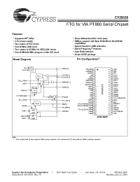 Datasheet CY28326OCT manufacturer Cypress