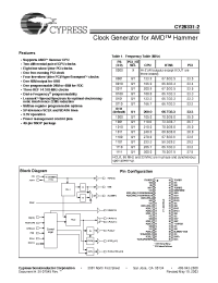 Datasheet CY28331OC-2 manufacturer Cypress