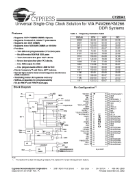 Datasheet CY28341 manufacturer Cypress