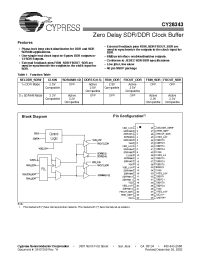 Datasheet CY28343OC производства Cypress