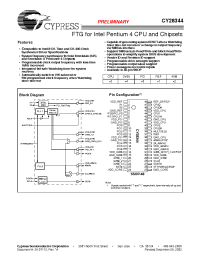 Datasheet CY28344PVC manufacturer Cypress