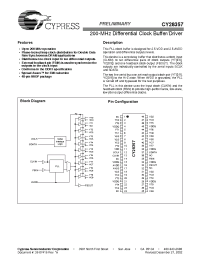 Datasheet CY28357OC manufacturer Cypress