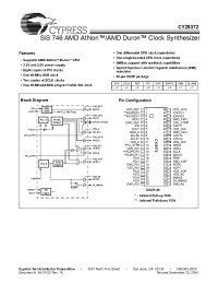 Datasheet CY28372 manufacturer Cypress