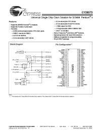 Datasheet CY28373OC manufacturer Cypress