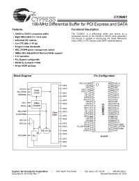 Datasheet CY28401OC manufacturer Cypress