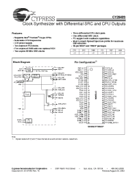 Datasheet CY28409OCT manufacturer Cypress
