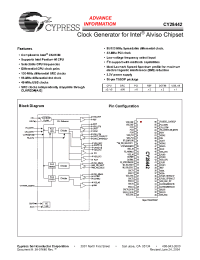Datasheet CY28442ZXC manufacturer Cypress
