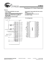Datasheet CY28510OCT manufacturer Cypress
