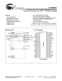 Datasheet CY28RS400ZCT manufacturer Cypress