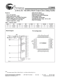 Datasheet CY29962AI manufacturer Cypress