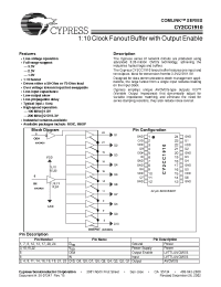 Datasheet CY2CC1910SCT manufacturer Cypress