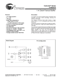Datasheet CY2DL814SI manufacturer Cypress