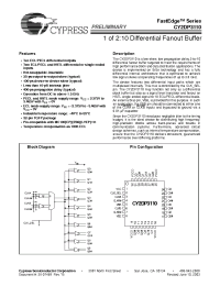 Datasheet CY2DP3110AIT manufacturer Cypress