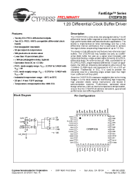 Datasheet CY2DP3120 manufacturer Cypress