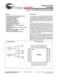 Datasheet CY2PP3220AIT manufacturer Cypress