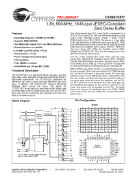 Datasheet CY2SSTU877BVC-XXT manufacturer Cypress