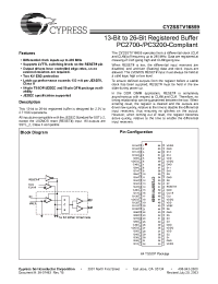 Datasheet CY2SSTV16859ZC manufacturer Cypress