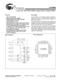 Datasheet CY2V9950ACT manufacturer Cypress