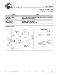Datasheet CY30701 manufacturer Cypress